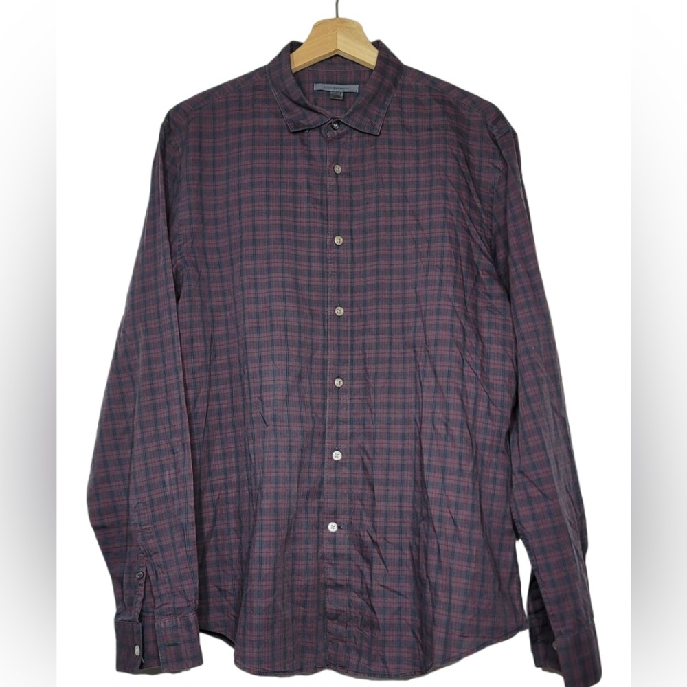 John Varvatos Lightweight Plaid Buttondown